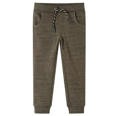 VidaXL Pantalon de survêtement pour enfants 140 kaki foncé mélangé