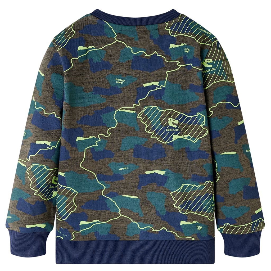VidaXL Chemise enfant 92 kaki foncé mélangé