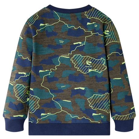 VidaXL Chemise enfant 128 kaki foncé mélangé