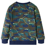 VidaXL Chemise enfant 140 kaki foncé mélangé