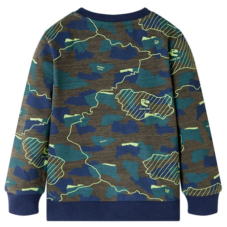 VidaXL Chemise enfant 140 kaki foncé mélangé