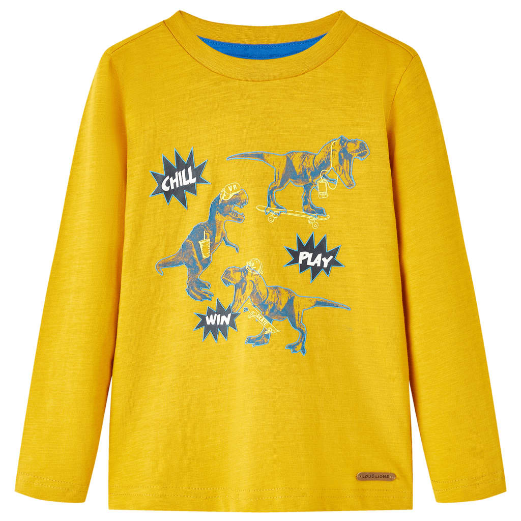 VidaXL Chemise enfant à manches longues 116 ocre