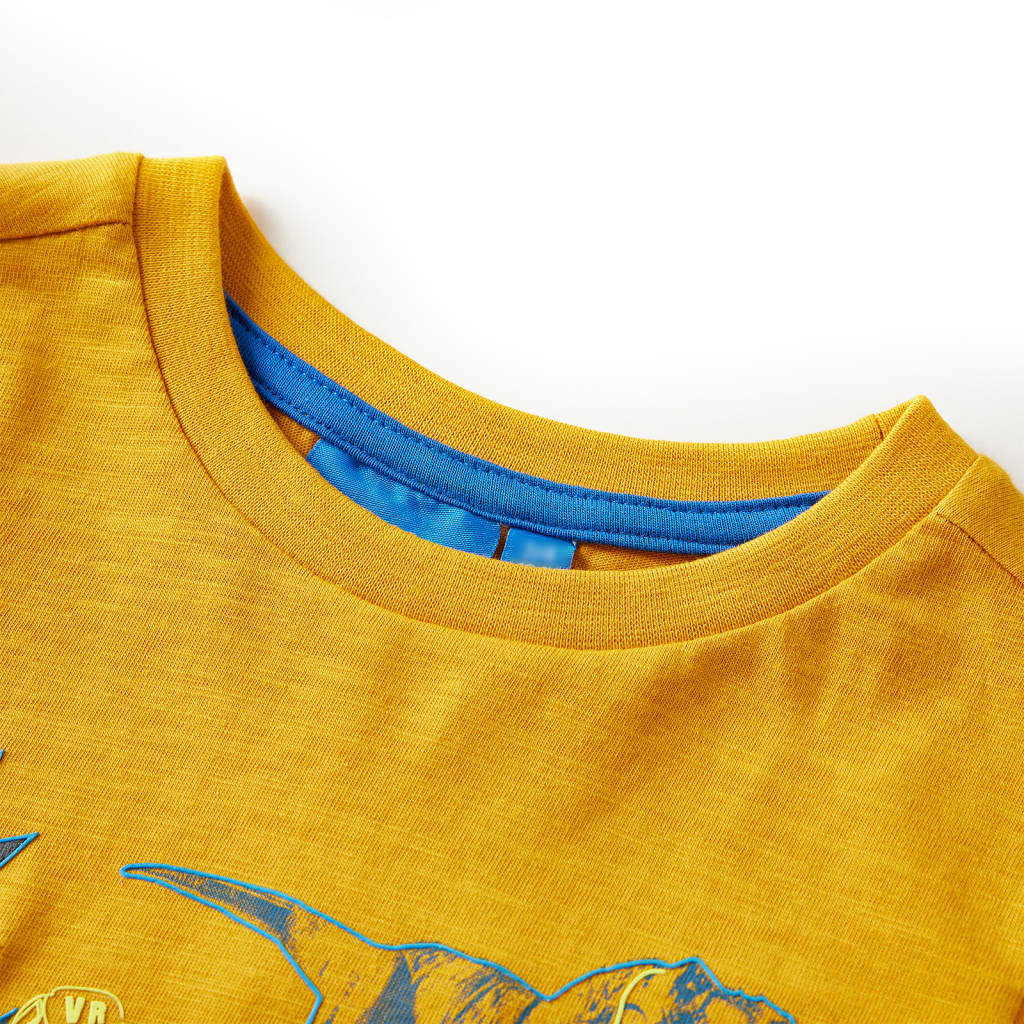 VidaXL Chemise enfant à manches longues 140 ocre