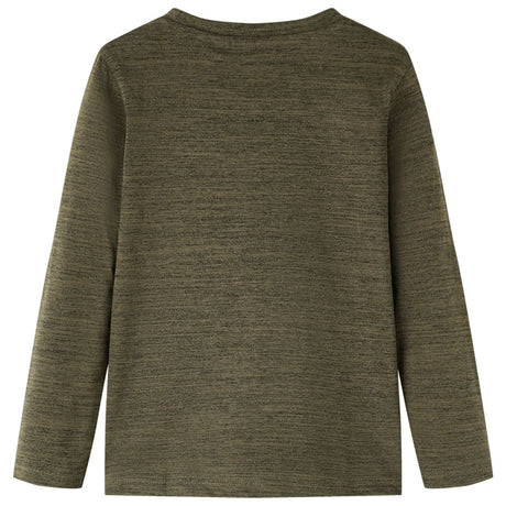 VidaXL Chemise enfant à manches longues 92 kaki mélangé