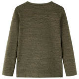 VidaXL Chemise enfant à manches longues 104 kaki mélangé
