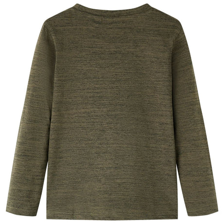 VidaXL Chemise enfant à manches longues 104 kaki mélangé