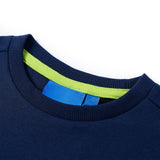 VidaXL Chemise enfant à manches longues 140 bleu marine