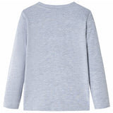 VidaXL Chemise enfant à manches longues 104 gris mélangé