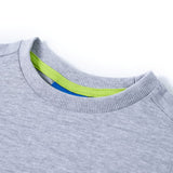 VidaXL Chemise enfant à manches longues 140 gris mélange