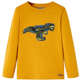 VidaXL Chemise enfant à manches longues 92 ocre