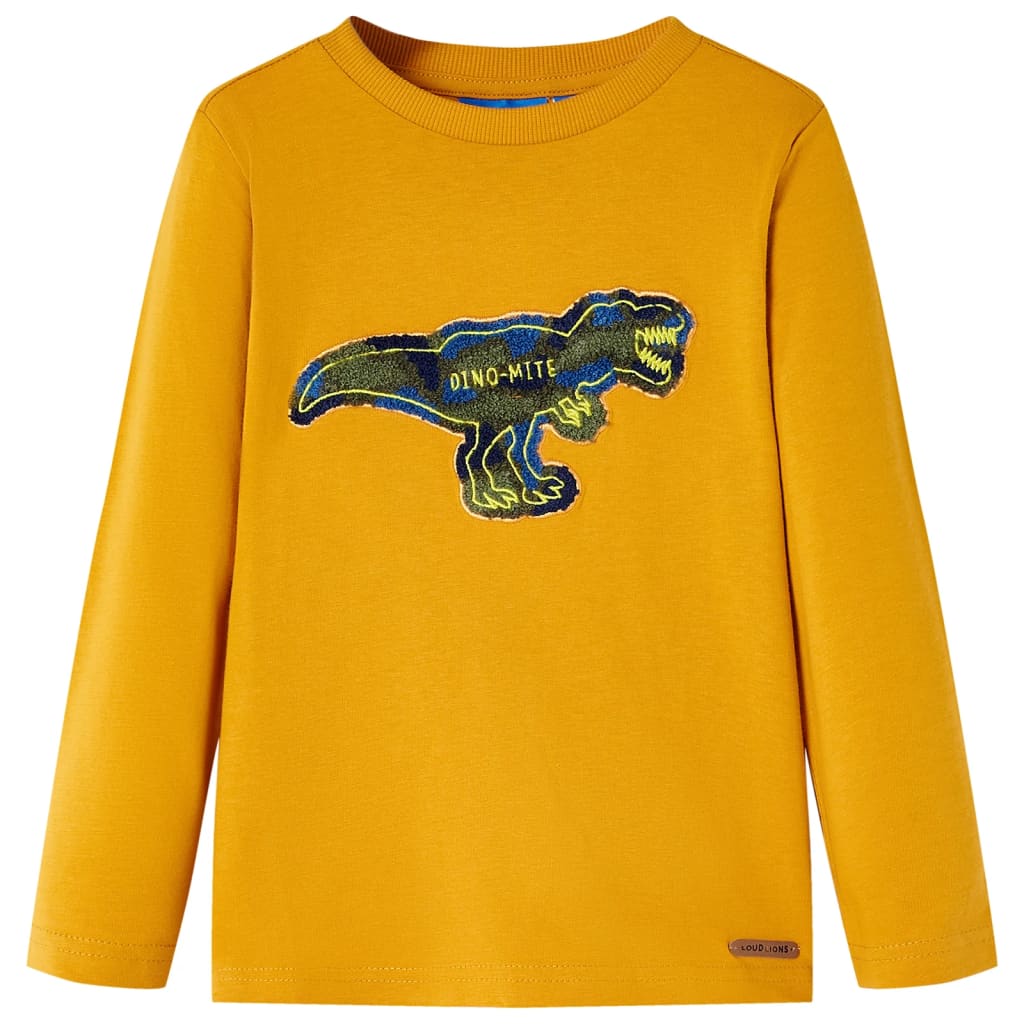 VidaXL Chemise enfant à manches longues 140 ocre