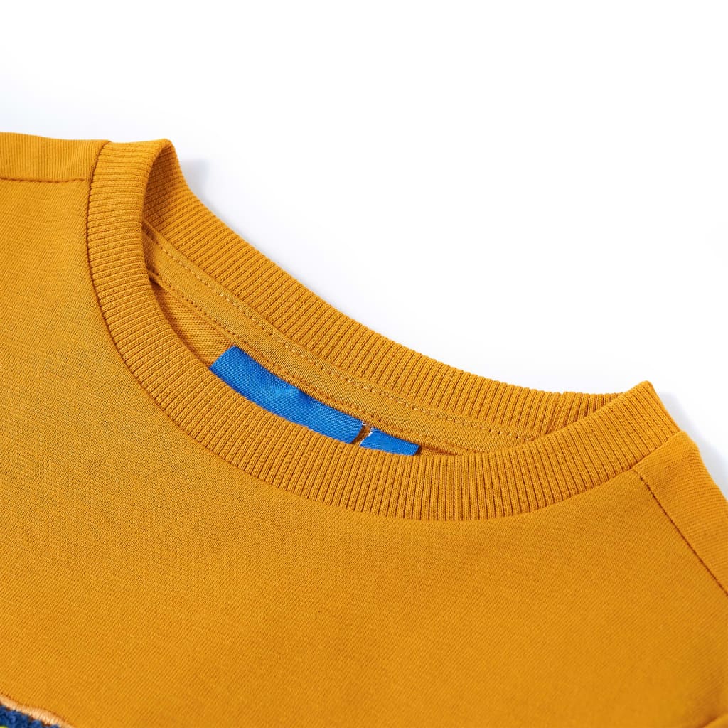 VidaXL Chemise enfant à manches longues 140 ocre