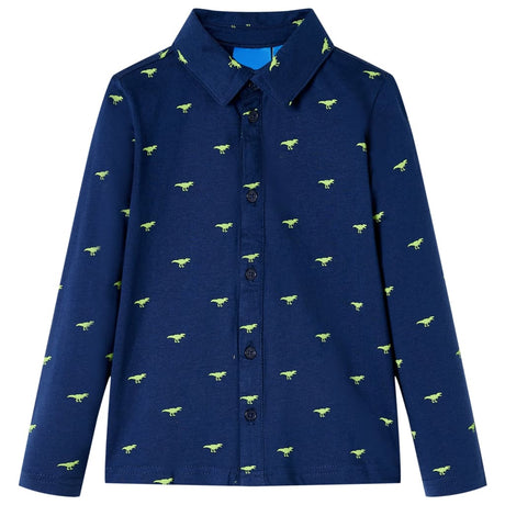 VidaXL Chemise enfant 104 bleu marine