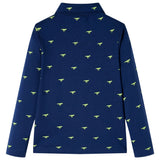 VidaXL Chemise enfant 128 bleu marine