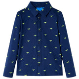 VidaXL Chemise enfant 140 bleu marine