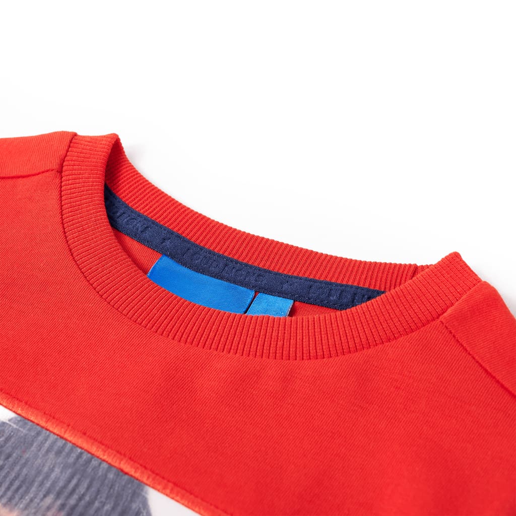VidaXL Chemise enfant à manches longues 104 rouge