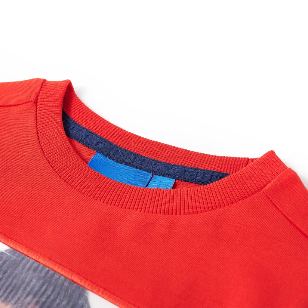 VidaXL chemise enfant à manches longues 140 rouge