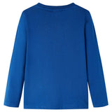 VidaXL Chemise enfant à manches longues 116 bleu foncé