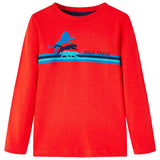 VidaXL Chemise enfant à manches longues 104 rouge