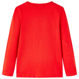 VidaXL Chemise enfant à manches longues 104 rouge