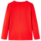 VidaXL Chemise enfant à manches longues 116 rouge