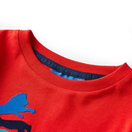 VidaXL Chemise enfant à manches longues 116 rouge