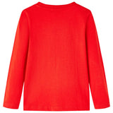 VidaXL Chemise enfant à manches longues 140 rouge