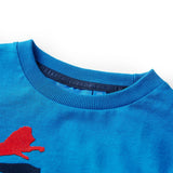 VidaXL Chemise enfant à manches longues 128 bleu cobalt