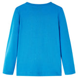 VidaXL Chemise enfant à manches longues 92 bleu cobalt