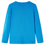 VidaXL Chemise enfant à manches longues 140 bleu cobalt