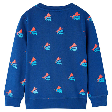 VidaXL Pull enfant 116 bleu foncé
