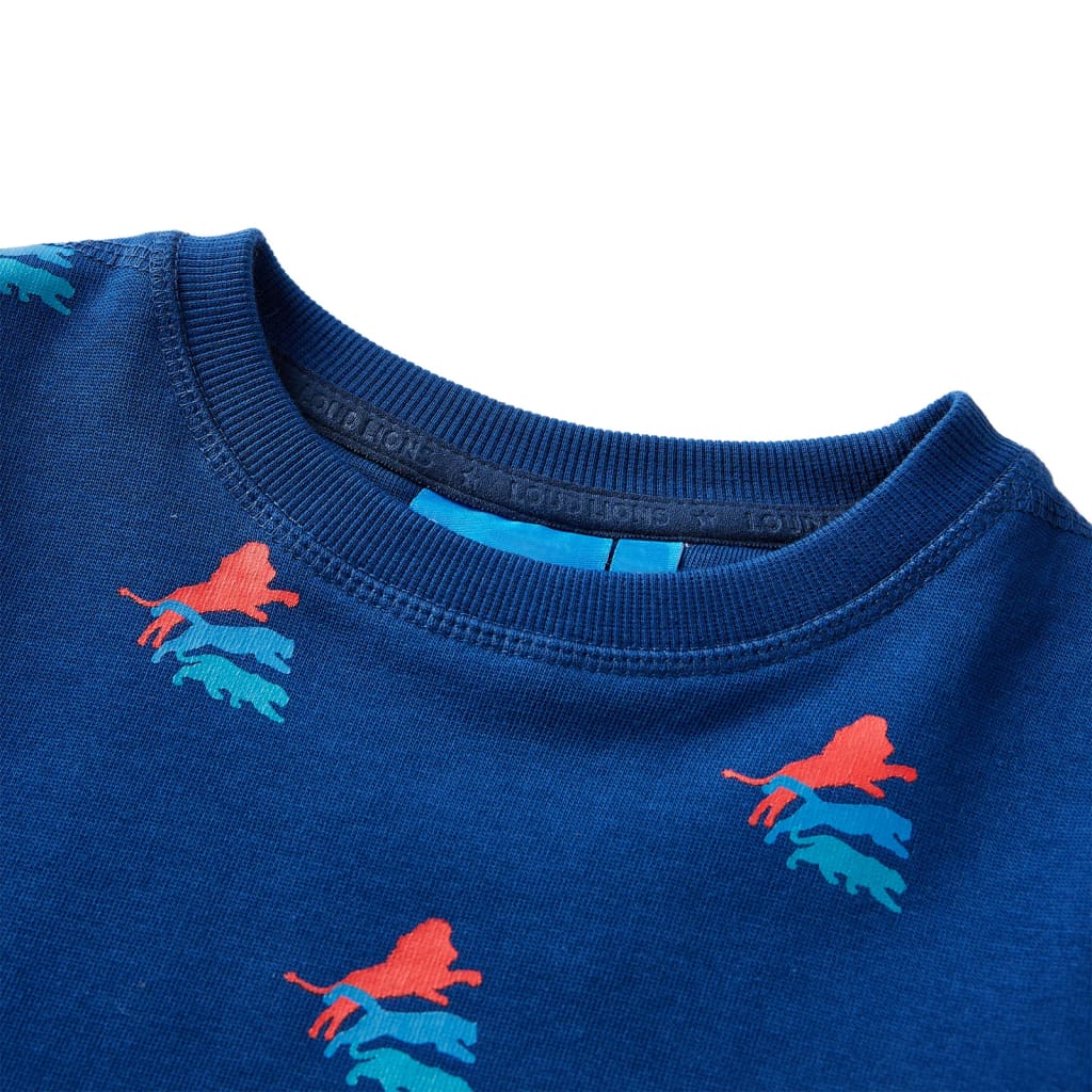 VidaXL Pull enfant 128 bleu foncé