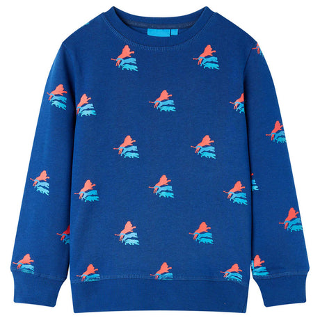 VidaXL Pull enfant 140 bleu foncé
