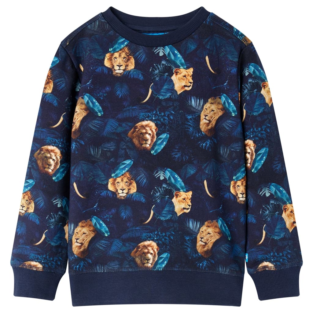 VidaXL Pull enfant 116 bleu marine