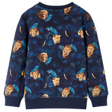 VidaXL Pull enfant 116 bleu marine