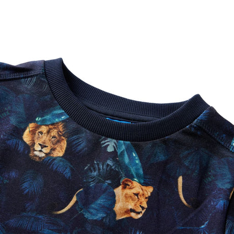 VidaXL Pull enfant 116 bleu marine