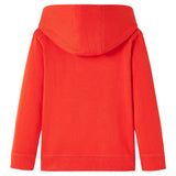 VidaXL pull enfant à capuche 128 rouge