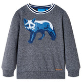 VidaXL Pull enfant 140 bleu marine mixte
