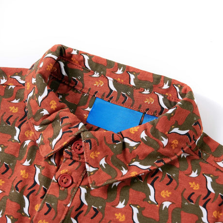 VidaXL Chemise enfant 92 couleur rouille clair