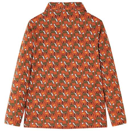 VidaXL Chemise enfant 128 couleur rouille clair