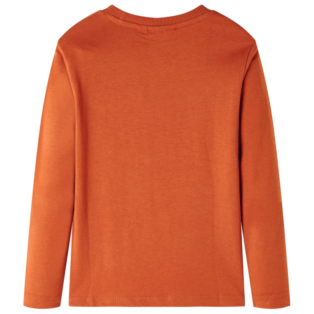 VidaXL Chemise enfant à manches longues 92 couleur rouille clair