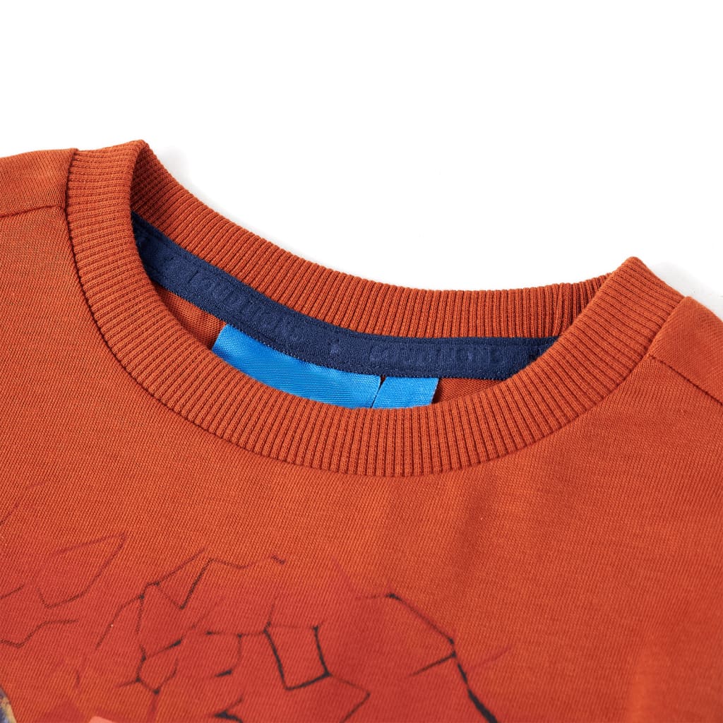 VidaXL Chemise enfant à manches longues 92 couleur rouille clair