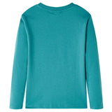 VidaXL Chemise enfant à manches longues 104 bleu mer foncé