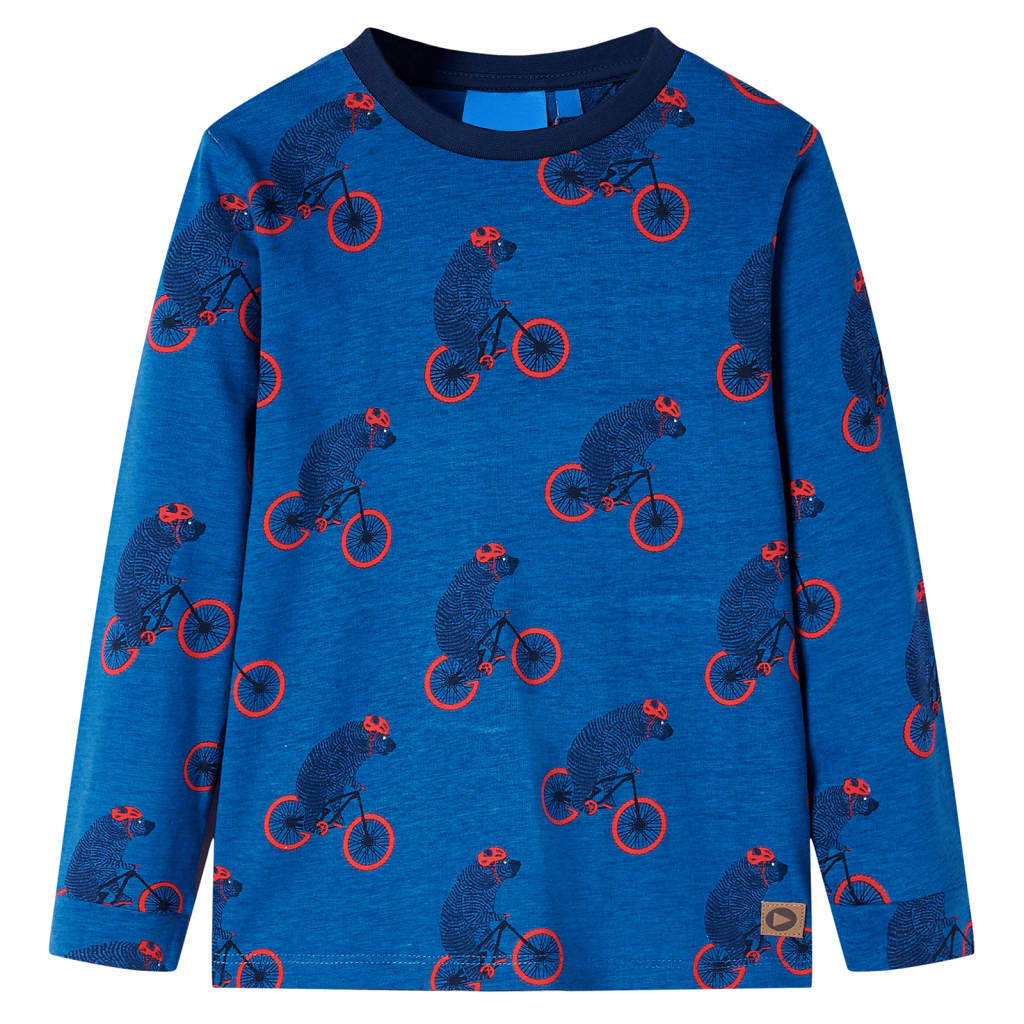 VidaXL Pyjama enfant à manches longues 92 couleur pétrole