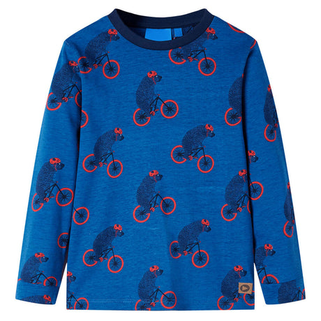 VidaXL Pyjama enfant à manches longues 92 couleur pétrole