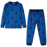 VidaXL Pyjama enfant à manches longues 116 couleur pétrole