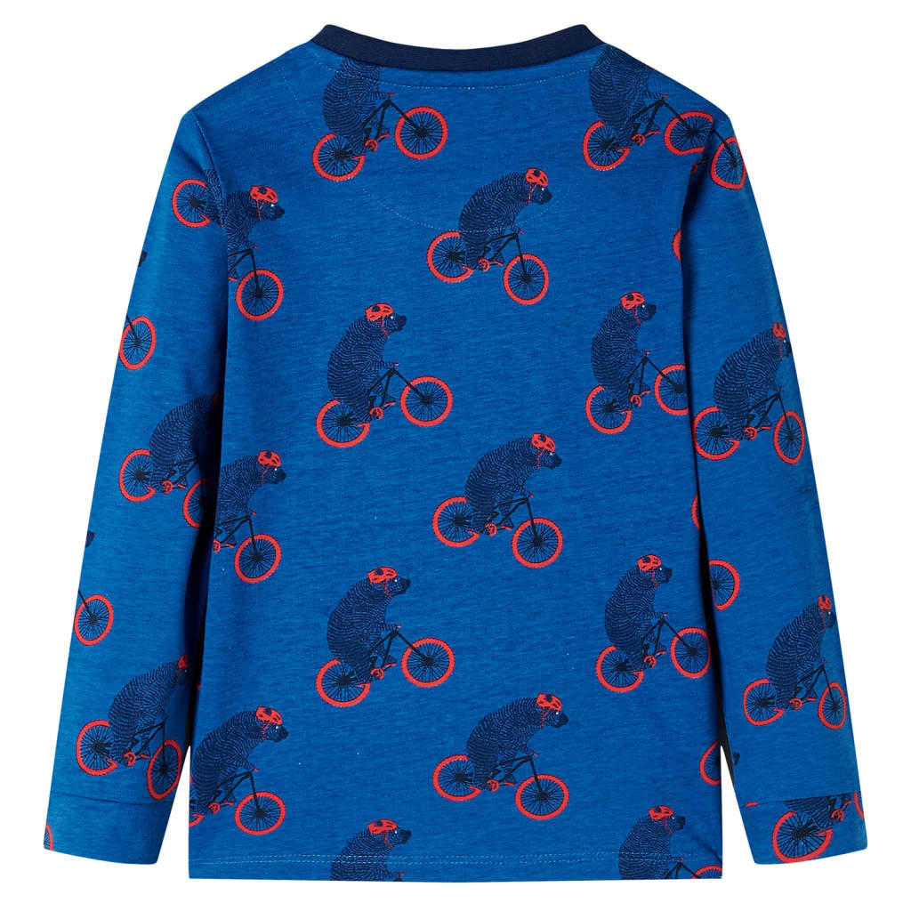 VidaXL Pyjama enfant à manches longues 116 couleur pétrole