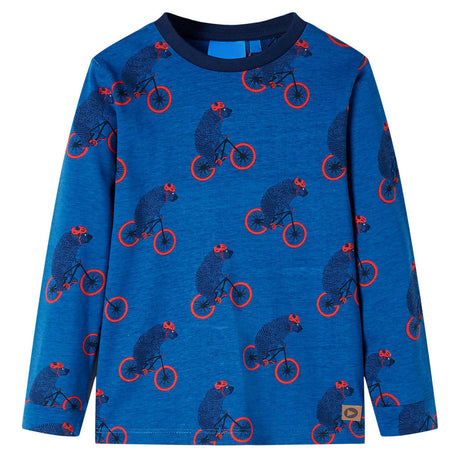 VidaXL Pyjama enfant à manches longues 140 couleur pétrole