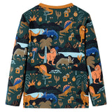 VidaXL Pyjama enfant à manches longues 140 vert foncé