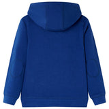 VidaXL Pull enfant à capuche 92 bleu foncé